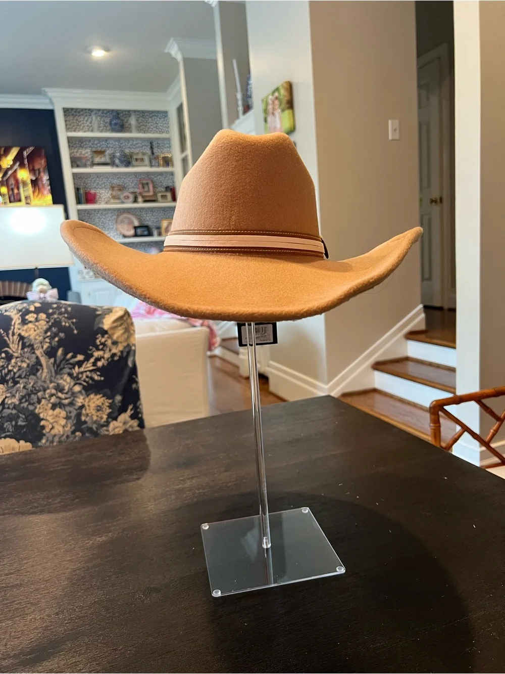 Frye Western Style Wide Brimmed Cowgirl/boy Hat OSFM Camel Boho Rodeo Rancher